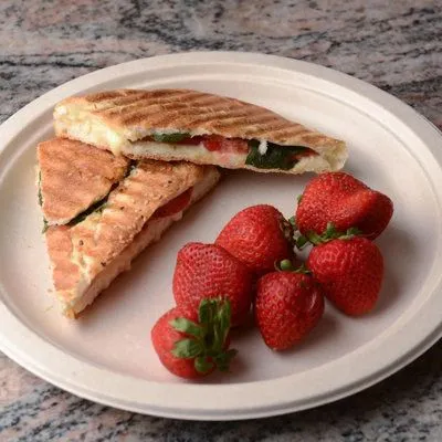 Assiettes de 10 pouces en bagasse de canne à sucre